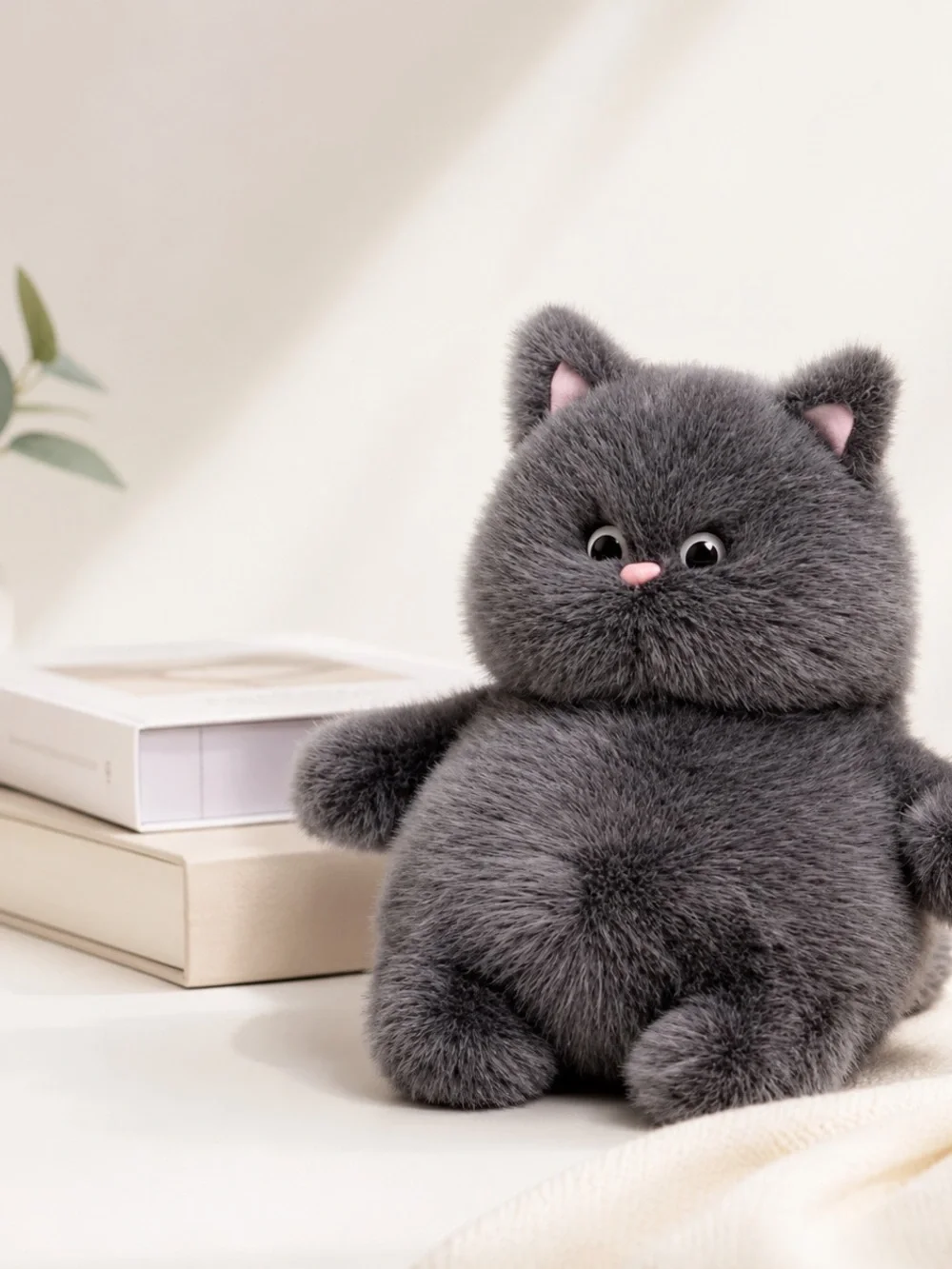 Gray Plush Cat Toy for Cats - Soft Pet Comfort